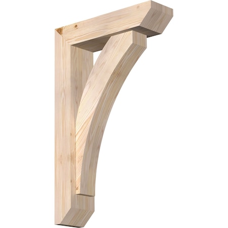 Thorton Slat Smooth Bracket w/ Offset Brace, Douglas Fir, 5 1/2"W x 20"D x 32"H